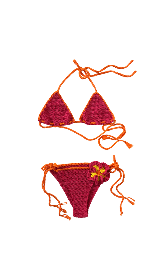 Maillot Hibiscus Océan