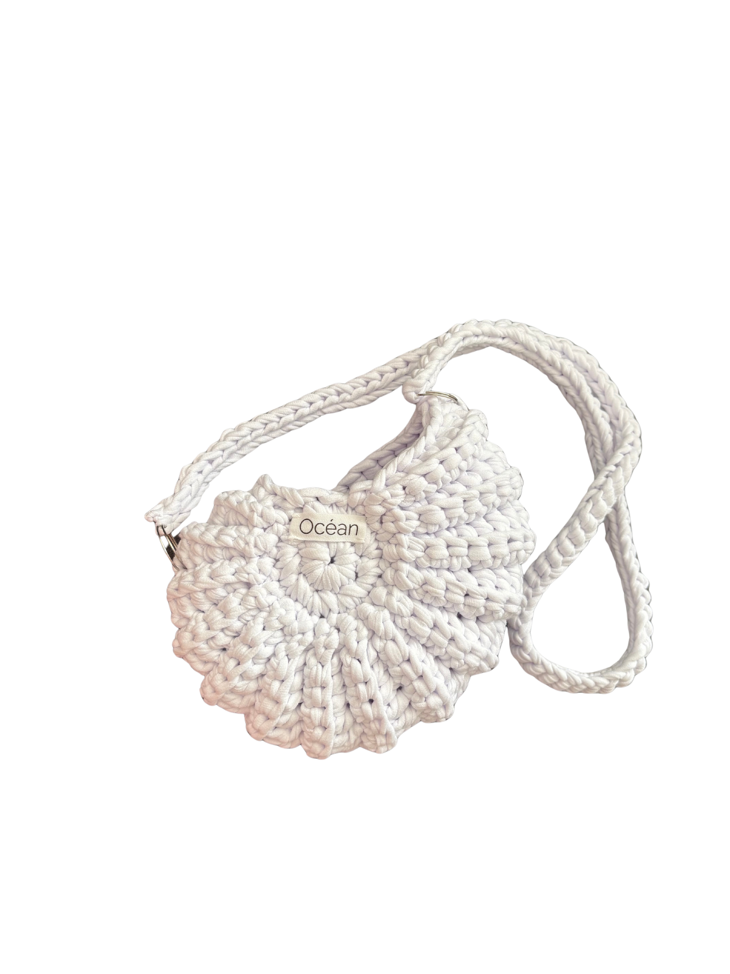 Sac crochet L'AMMONITE - Blanc Océan