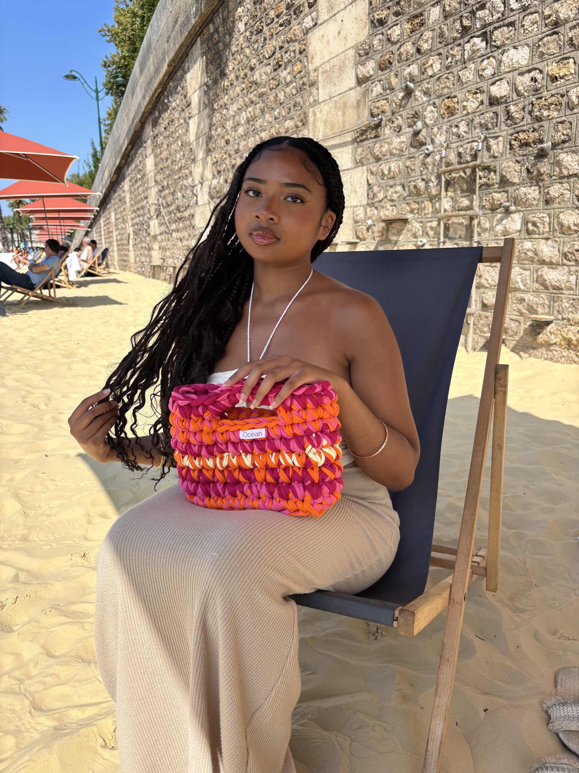 Sac crochet LE PALME - Tropical Océan